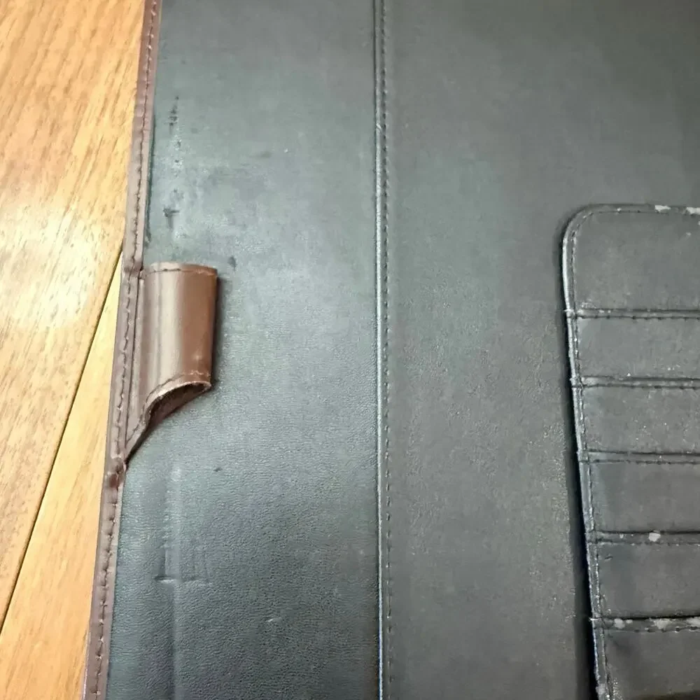 Franklin Covey Italian Leather Padfolio Brown Planner 12.75” x 9.5”